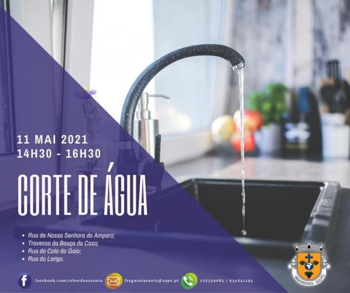 AVISO - Interrup&ccedil;&atilde;o do servi&ccedil;o de abastecimento de &aacute;gua